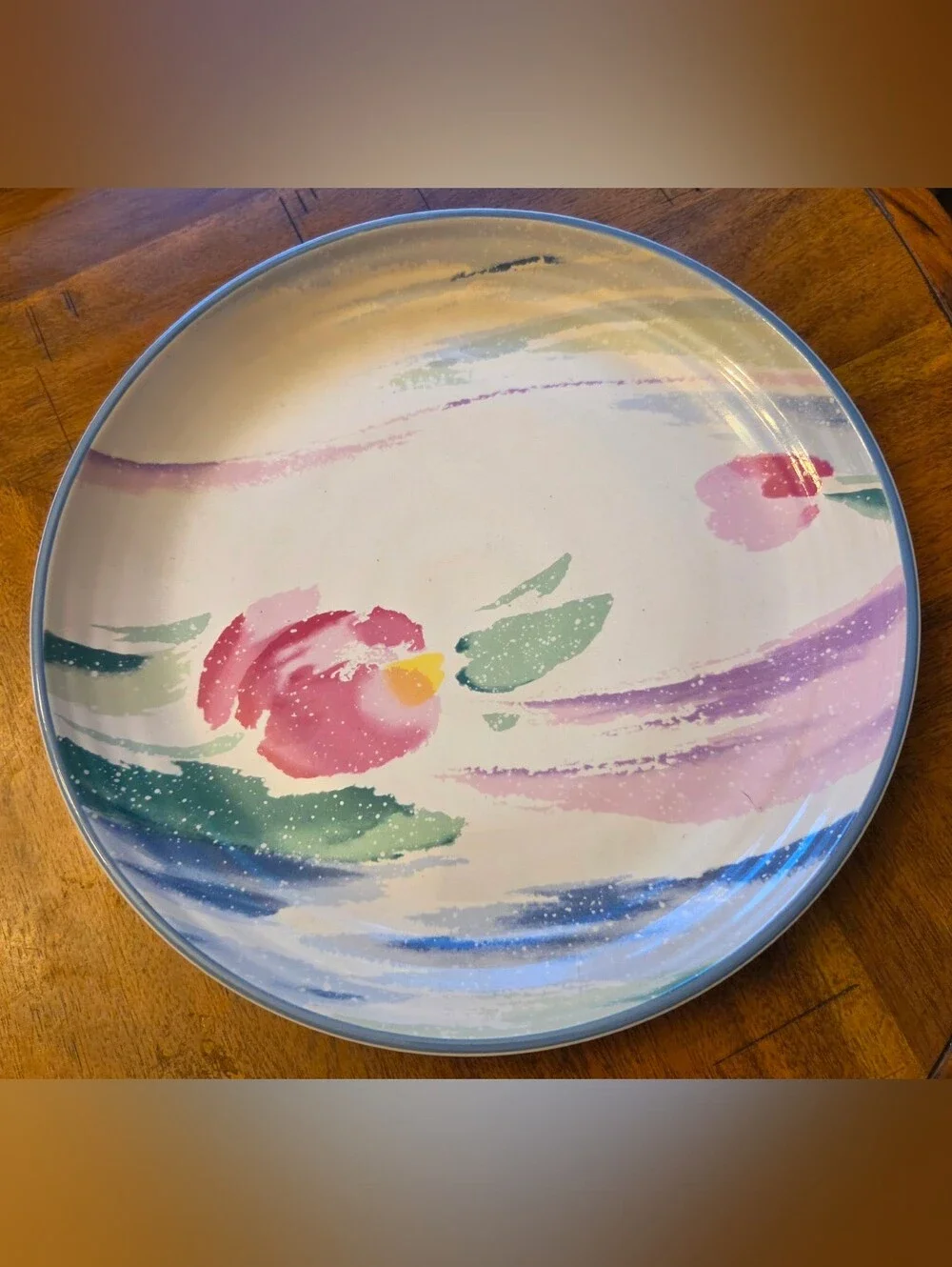Vintage 1991 International China Light Wind 5 Pc Hostess Set + 12.25” Chop Plate